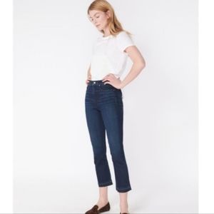 Veronica Beard Carly 11" Kick Flare Jeans Size 26 Ankle Crop